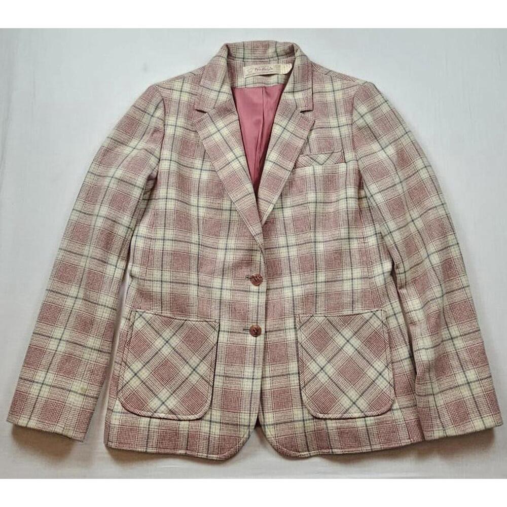 Vintage Pendleton Blazer Jacket 60s/70s Virgin Wool Size 11-12